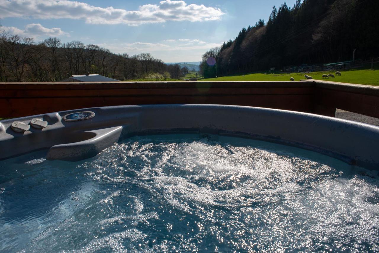 George Cabin - Log Cabin In Wales With Hot Tub Ньютаун Экстерьер фото